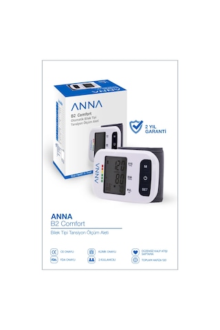 Anna B2 Comfort Bilekten Ölçer Tansiyon Aleti