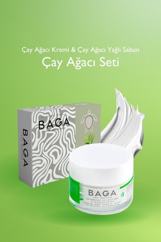 Çay Ağacı Krem &çay Ağacı Yağlı Sabun Set