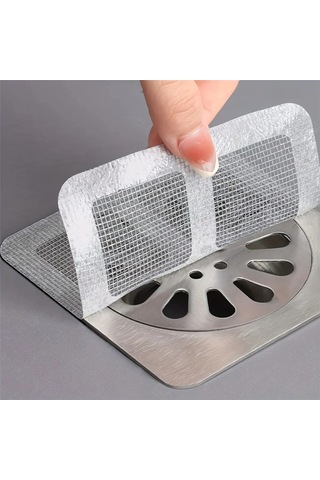 Gri Renk Gider Kötü Koku Önleyici Ve 10lu Yapışkanlı Gider Süzgeci