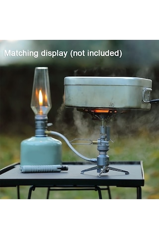 Tongxida Alp Düz Gaz Sobası Roket Sobası 3.3kw Ateş Gücü Gümüş Gümüş