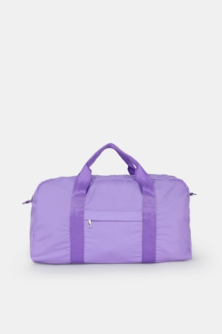 İcone Bag Kadın & Erkek Spor Çantası, Paraşüt Kumaş Önü Cepli Unisex Spor Fitness Gym Çantası Lila