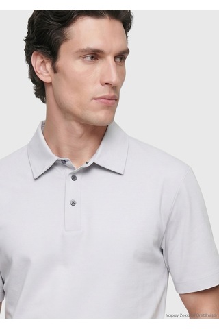 Ramsey Açık Gri Düz T-shirt