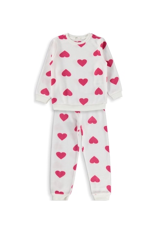 K26k699-2 Civil Girls Kalpli 6-9 Yaş Pijama Takımı - Ekru