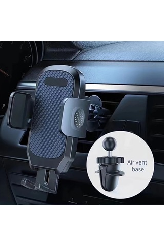 Primepickings 360 Derece Dönebilir Black Araç Havalandırma Telefon Tutucu Telefonunuzu Kolayca Monte Edin