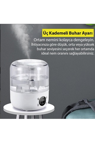 Nem Kontrollü Akıllı Hava Nemlendirici Humidifer Otomatik Nem Kontrollü Çocuk Bebek Odaları