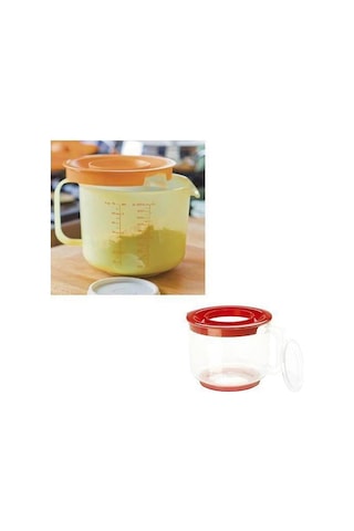 Özel Koruma Kapaklı Sıçratmayan Mikser Kabı Asorti 2Lt