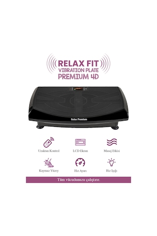 Fit Premium 4d-7in1 Vibration Plate Titreşimli Spor Egzersiz Çok Renkli