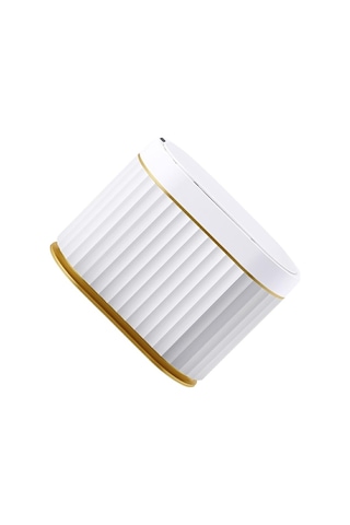 Qian Akıllı Çöp Kutusu - 5l Büyük Kapasiteli Mühür Kilit Kokusu Beyaz