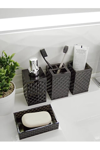 Masteriska Banyo Aksesuarları Seti 377469254 Siyah