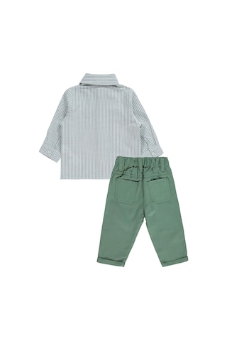 Civil Baby Erkek Bebek Dinozor Nakışlı 6-18 Ay Takım - Haki