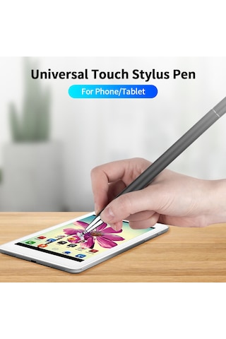 Springsun Beyaz Metal Akıllı Kalem, Manyetik Silikon Uçlu Dokunmatik Stili, Telefon Ve Tablet İçin Evrensel Uyumlu, Çoklu Sisteme Desteği