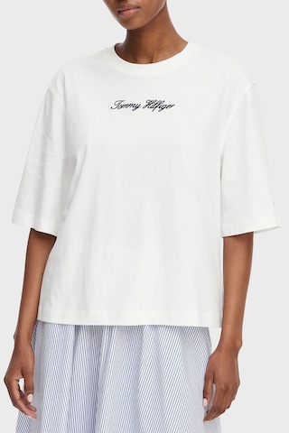 Tommy Hilfiger T Shirt Kadın T Shirt Ww0ww50948 Ybl Beyaz