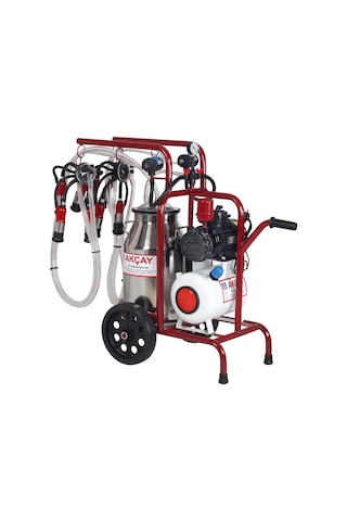 Çift Sağım Kuru Sistem 40 Lt Krom Güğümlü Süt Sağım Makinesi