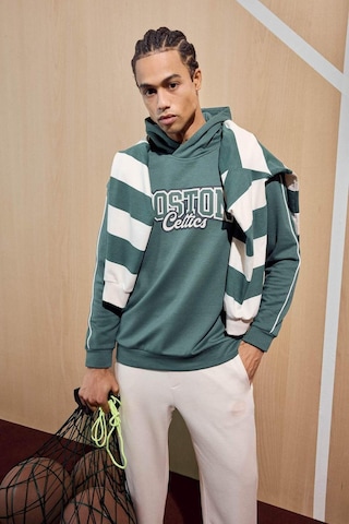 Defacto Defactofit Nba Boston Celtics Boxy Fit Kapüşonlu Modal Sweatshirt E8948ax25augn756 Yeşil-gn756