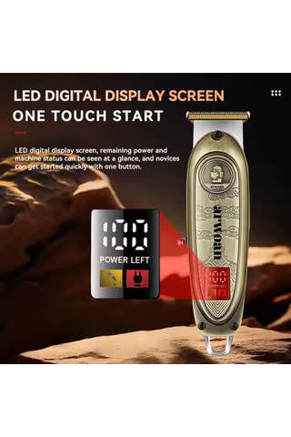 Profesyonel Saç Ve Sakal Kesimi İçin Dayanıklı Ve Şık Tıraş Makinesi