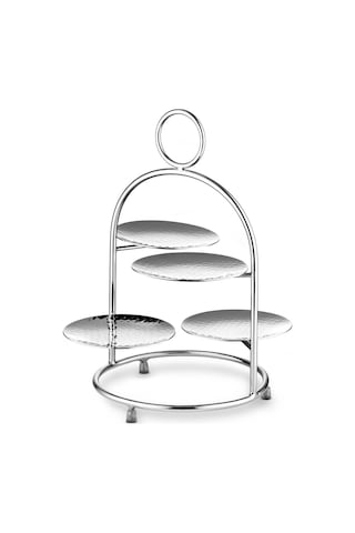 Jumbo Alula Standlı Kek Servislik 30x27,5x32,5 Cm Çelik