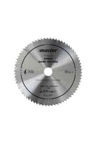 Master Ahşap Daire Testere Bıçağı 180mm 70 Diş