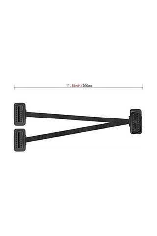 Honmex Obd2 16pin 8 İplikli Araç Çevirici Kablosu, 30cm Uzunlukta Y Şekilli Flatten Kablolar, Bluetooth Sinyal Güçlendirici Ve Konum Ayarlayıcı