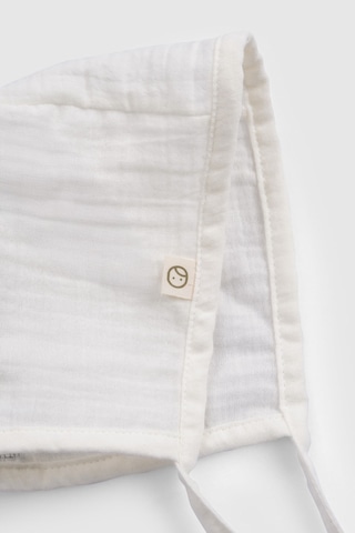 Organik Pamuk Müslin Ekru Bebek İngiliz Şapka Ekru