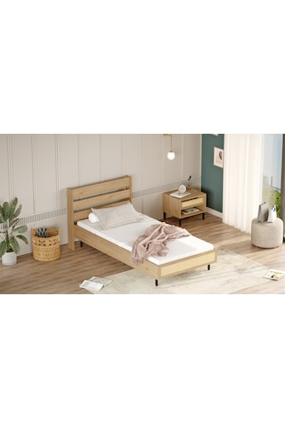 Robin Home Lidya Genç Odası Takımı 2'li Set Sepet-uv Baskı Jüt Kahverengi