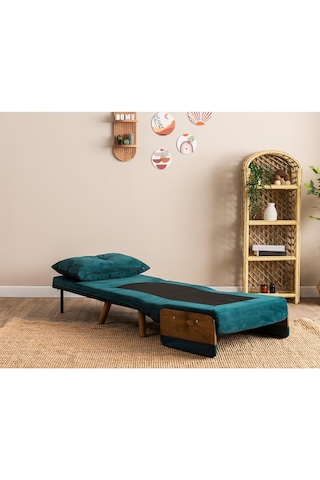 Pafu Cosmo Tekli Katlanır Yataklı Koltuk - Soho Petrol Petrol Yeşili