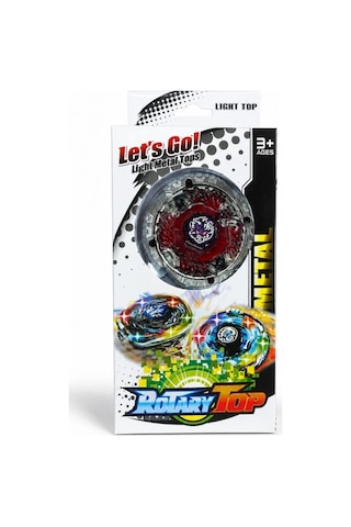 Metal Beyblade Rotary Top Işıklı Tekli Savaş Topacı Kutulu