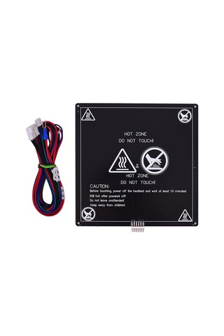 Yaozixa Anet A8/a6/a2 Uyumlu 3d Yazıcı Isıtma Platformu 220x220x3mm Alüminyum Taban 12v 120w Siyah Yağlı Tek Yüzeyli Isıtma Kablolu