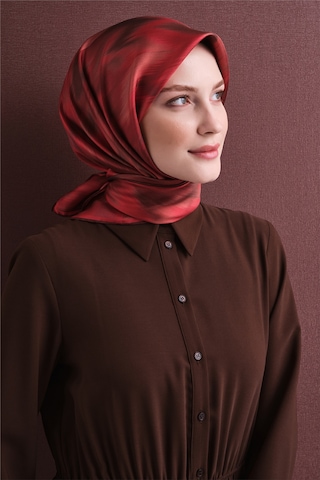 Armine Sura İpek Eşarp 2026-2027 - Sonbahar Kış-asm9605 Kırmızı