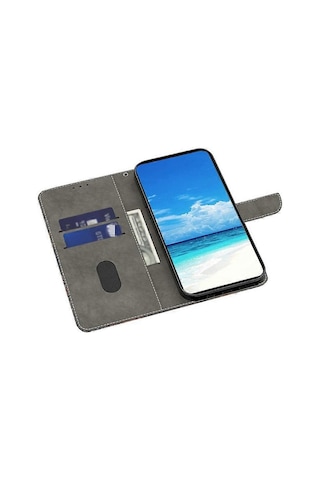 İphone 15 Darbeye Dayanıklı Deri Kapaklı Folio Telefon Kılıfı Ve Cüzdan İle Uyumlu Çok Renkli