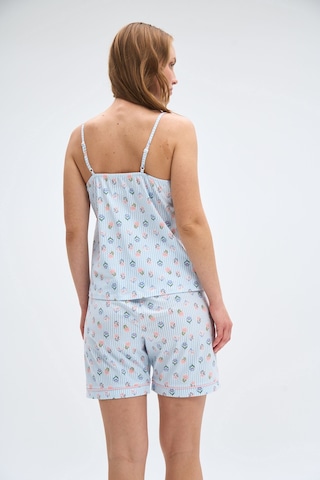 Relax Mode Kadın Mavi Şortlu Pijama Takım - 2061r