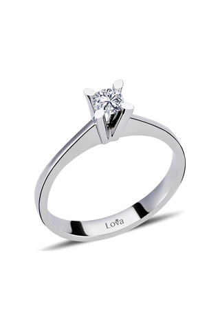 Lova F Renk 0,24 Karat Pırlanta Tektaş Yüzük - 1050042