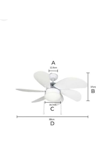 Vanti KCF 281 Avizeli 6 Kanatlı 3 Kademe Vantilatör