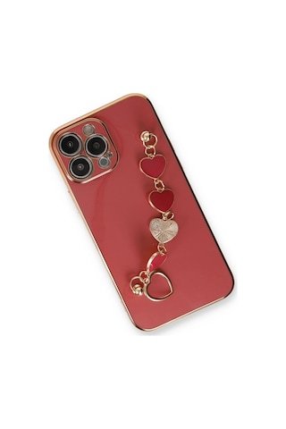 Apple İphone 14 Pro Max Kılıf Esila Silikon - Kırmızı