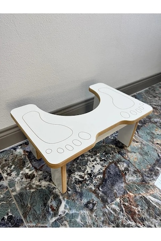 Beyaz Klozet Çömelme Ayak Taburesi, Wc Basamak,