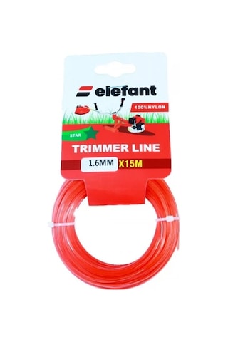 Elefant Tırpan Misinası Motorlu Tırpan Yıldız Misina 1,3mm X 15 Metre