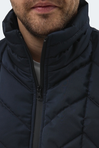 Slazenger Beast Erkek Dik Yaka Fermuarlı Lacivert Mont & Kaban Lacivert