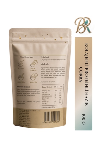 Kolajenli Proteinli Sütlü Mantarlı Hazır Çorba Toz Çorba Karışımı 100 G
