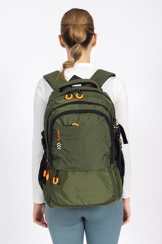 Fermuarlı Geniş Bölmeli Spor & Okul Sırt Çantası Hafif, Ergonomik Ve Dayanıklı Tasarım - Haki Haki