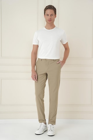 Efor Slim Fit Beli Lastikli Esnek Pamuklu Bej Casual Pantolon P 1171 Bej