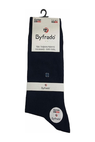 Yazlık Dikişsiz Pamuklu Erkek Çorabı-Lacivert