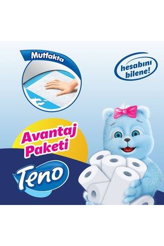 Teno Avantaj Paket Kağıt Kağıt Havlu 2 x 12'li