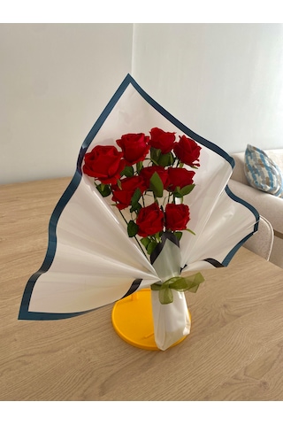 Yapay Kırmızı Gül Buketi Kırmızı Gül