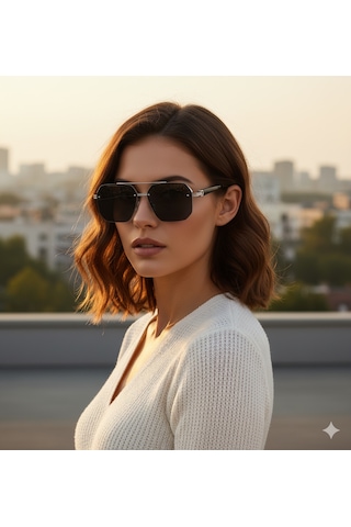 Jwl Mach 7 Tarz Kadın Güneş Gözlüğü Modelleri Oversize Gözlük Gri