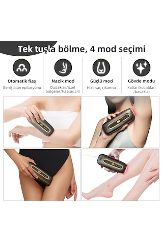 Yues Ipl Safir Başlıklı Lazer Epilasyon 4 Modlu Epilasyon Cihazı