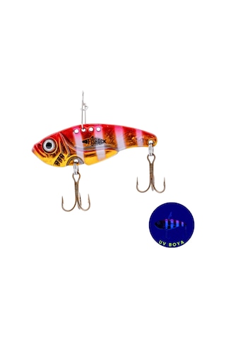 Vibrasyon Yem - Lrf/spin Jig - Fishack Vibrax - 15g 55mm - Pink Panther - Uv Boyalı