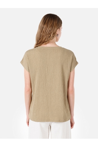 Colin's Colins Kadın Tshirt K.kol Cl1067946 Q1.v1 Olv Yeşil