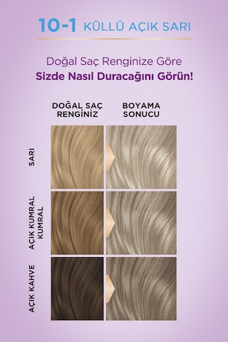 Palette Yoğun Göz Alıcı Renkler Saç Boyası 10.1 Küllü Açık Sarı