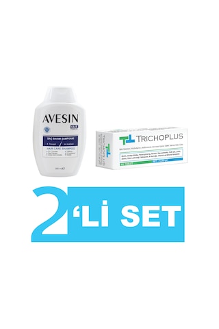 Avesin Trichoplus 2'si 1 Arada Şampuan 300 ML + Trichoplus 60 Kapsül