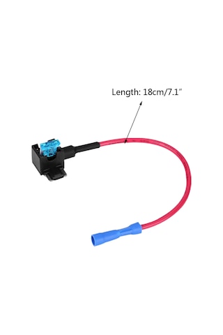 Konesam 10 Adet Mavi Terminal Sigorta Alıcı Seti + 15a Mini Sigorta Levhası - Dairesel Korumalı, Kablosuz Kurulum, Dıy Uygulamalar İçin Dayanıklı 15