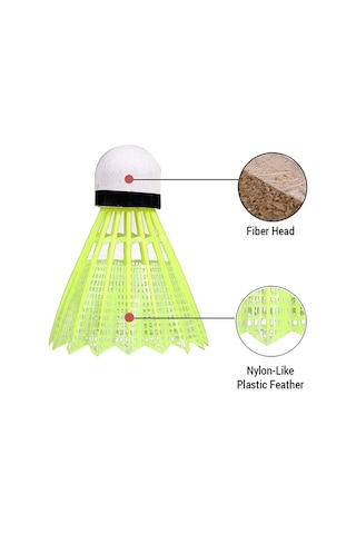 Flybuy Ve Tüylü Topu Stabil Sporları Seti Regaıl Plastik Mekan İçin İç/dış Dayanıklı Badminton 12'li - Up